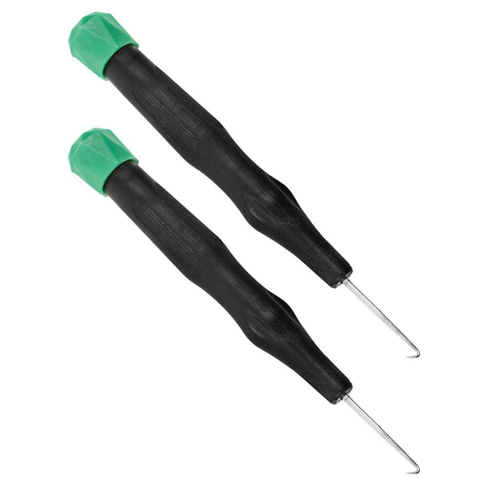 Badminton Racket Carbon - 2 ชิ้น เครื่องมือสำหรับเครื่องขึ้นสายไม้แบดมินตันและเทนนิส พร้อมตะขอและด้ามจับพลาสติกออกแบบตามหลักสรีรศาสตร์ สำหรับยึดสายไม้แร็กเกต
