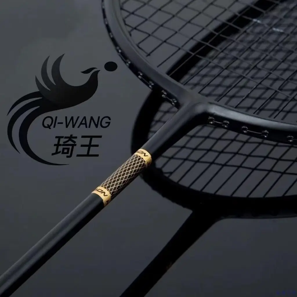 Badminton Racket Carbon - ไม้แบดมินตันทนทาน คาร์บอนไฟเบอร์เต็มรูปแบบ น้ำหนักเบาพิเศษ 4u ทนทาน สำหรับนักเรียนชายและหญิง