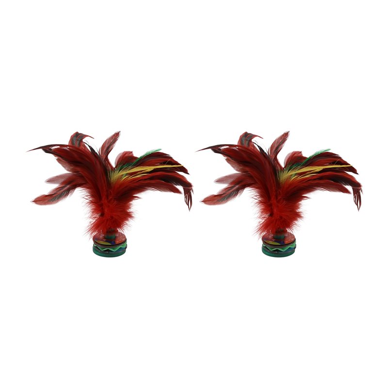 A99I-2 ชิ้น ลูกขนไก่หลากสี ขนห - Feather Shuttlecock บทวิจารณ์และราคา
