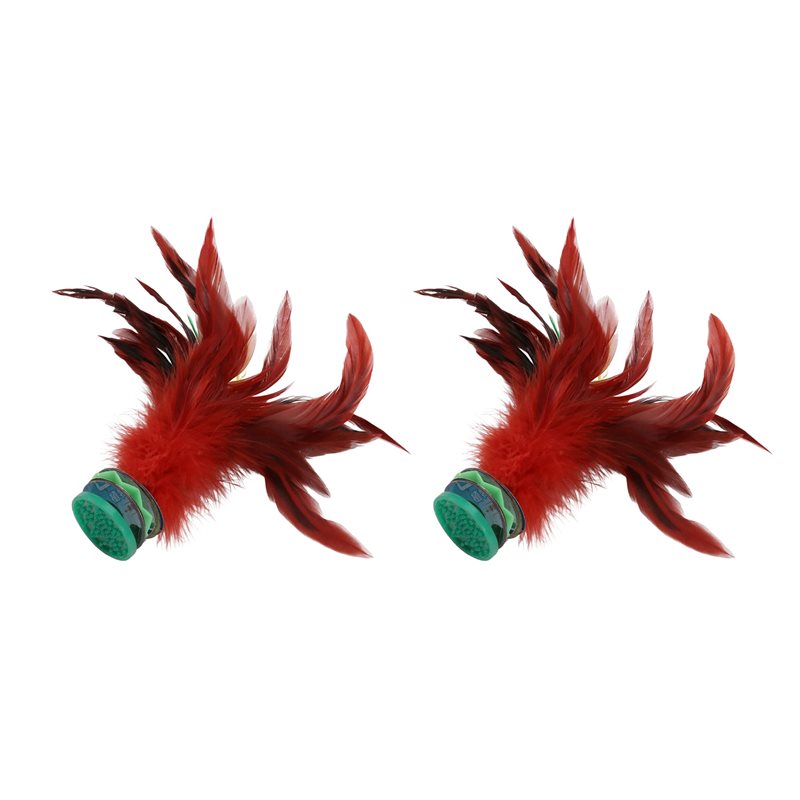 A99I-2 ชิ้น ลูกขนไก่หลากสี ขนห - Feather Shuttlecock บทวิจารณ์และราคา