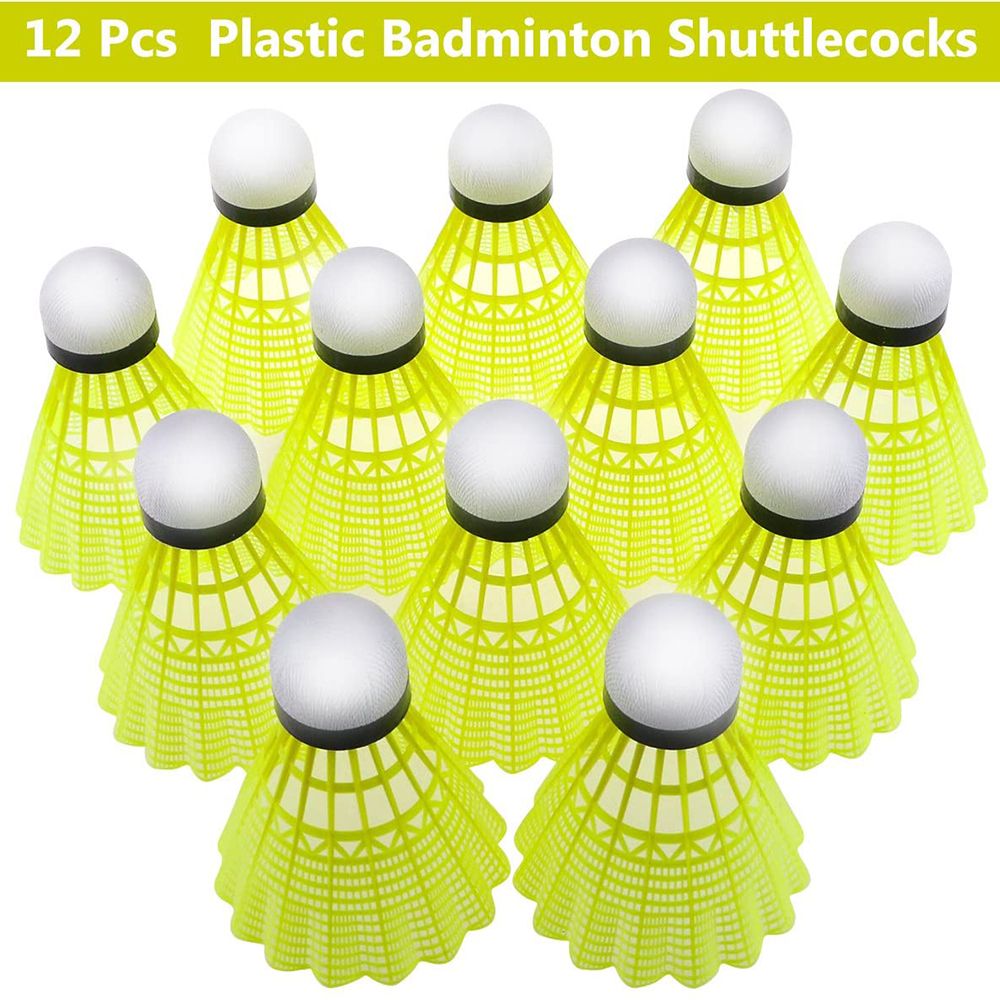 3/6/12 ชิ้น ลูกแบดมินตันพลาสติ - Feather Shuttlecock บทวิจารณ์และราคา