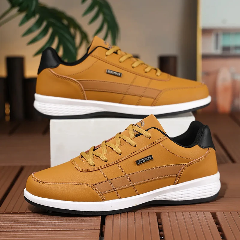 รองเท้าผ้าใบหนัง PU สำหรับผู้ช - Badminton Shoes Men บทวิจารณ์และราคา