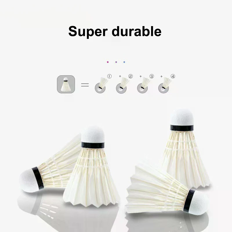 ลูกแบดมินตัน 3/6 ลูก ขนนกห่านข - Feather Shuttlecock บทวิจารณ์และราคา